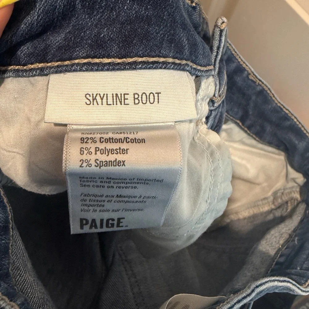 PAIGE Women's Blue Bootcut Jeans - Classic Medium Wash